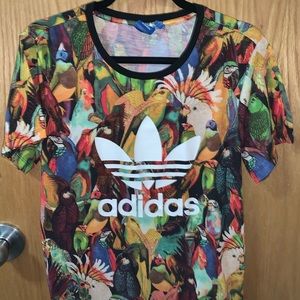 Bird Printed Adidas Shirt